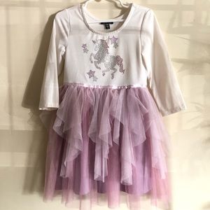 Zunie Little Girls Unicorn Tutu Dress Size 5
